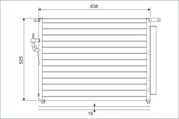Radiateur climatisation VALEO 822603