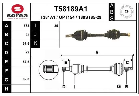 Cardan EAI T58189A1