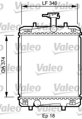 Radiateur, refroidissement du moteur VALEO 735072