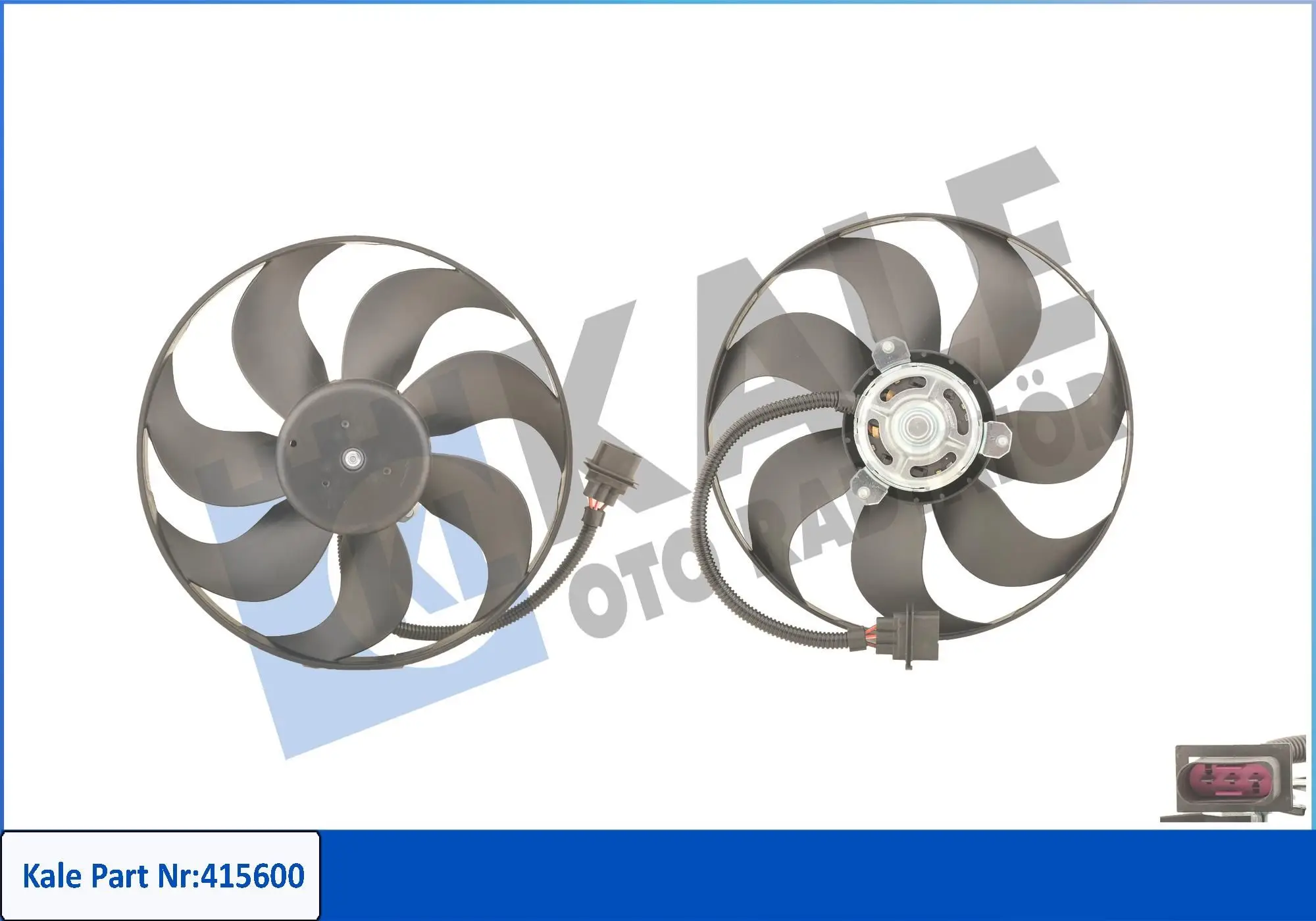 Ventilateur, refroidissement du moteur KALE OTO RADYATÖR 415600