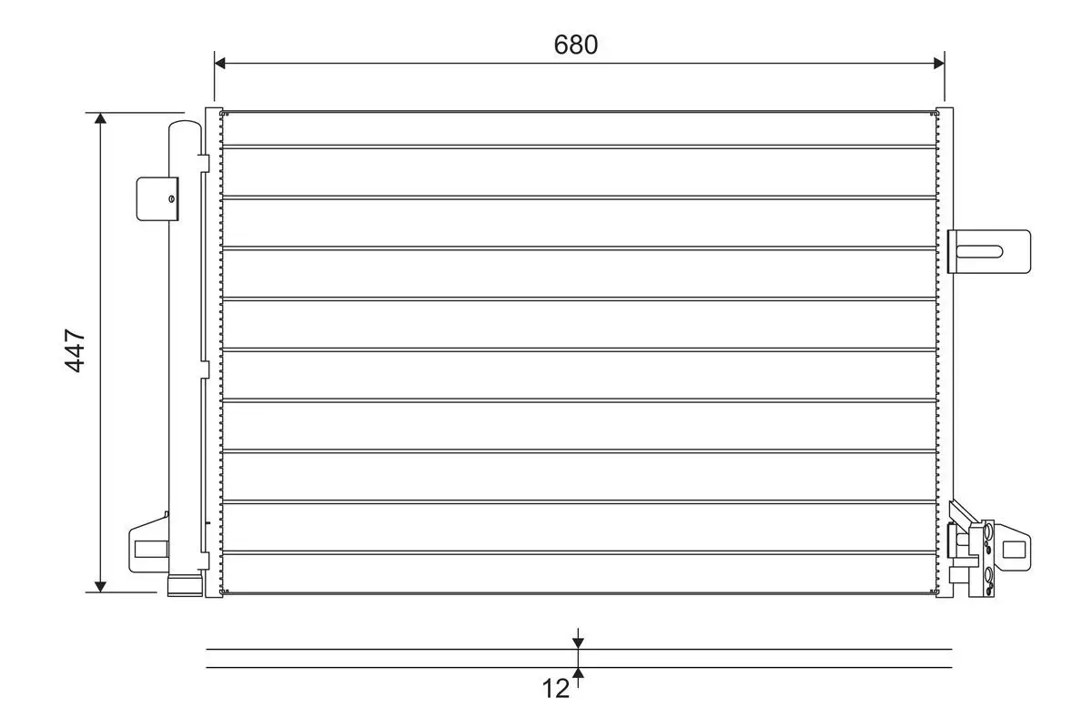 Radiateur climatisation VALEO 822691