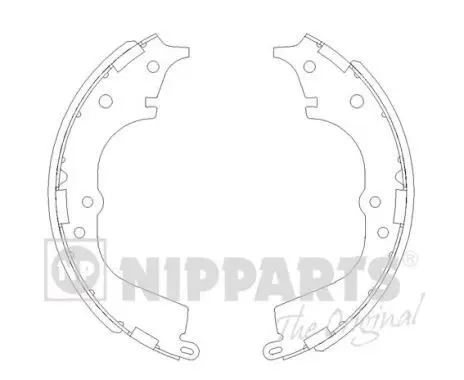 Jeu de mâchoires de frein NIPPARTS J3502065