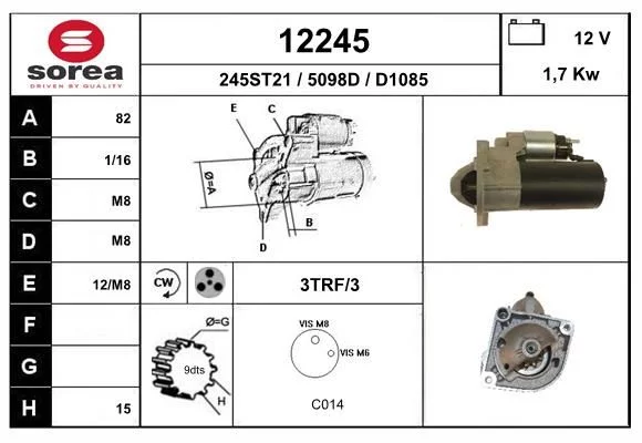 Démarreur EAI 12245