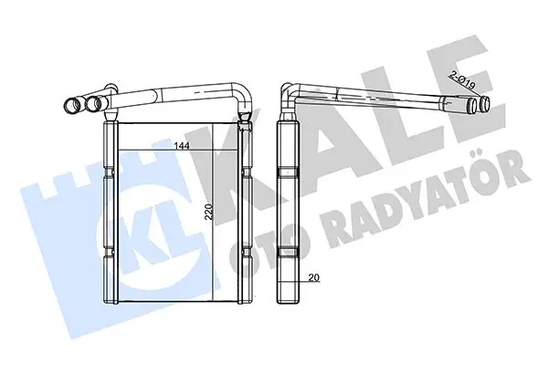 Radiateur chauffage KALE OTO RADYATÖR 347415