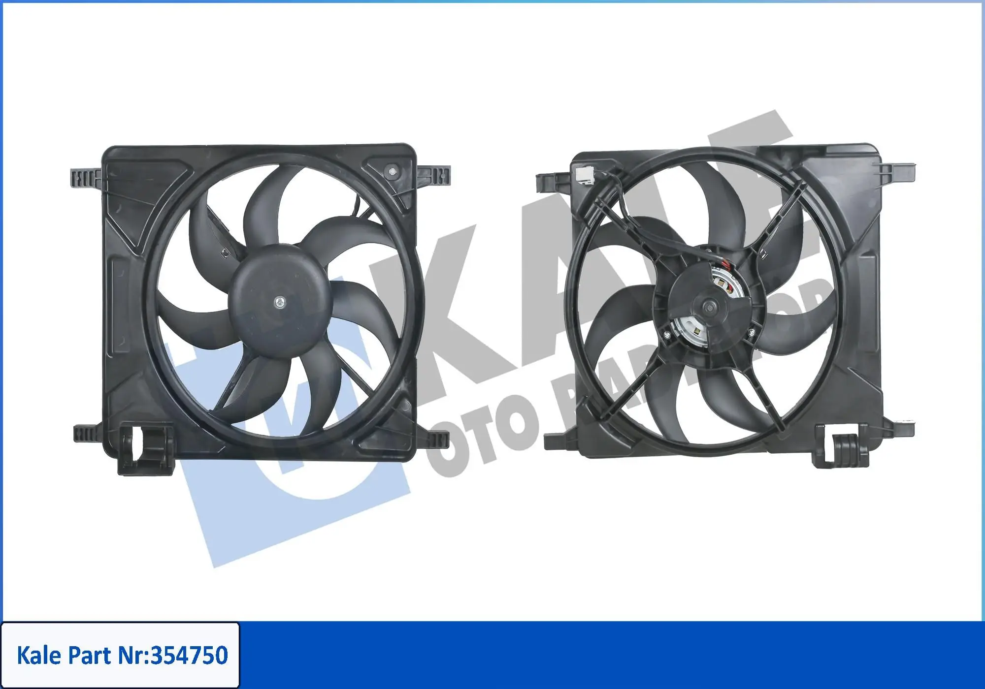 Ventilateur, refroidissement du moteur KALE OTO RADYATÖR 354750