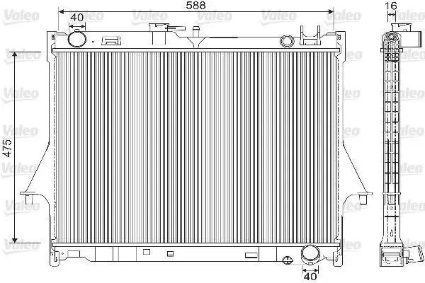 Radiateur, refroidissement du moteur VALEO 733141