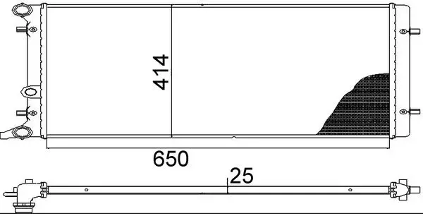 Radiateur, refroidissement du moteur MAHLE ORIGINAL CR 368 001S