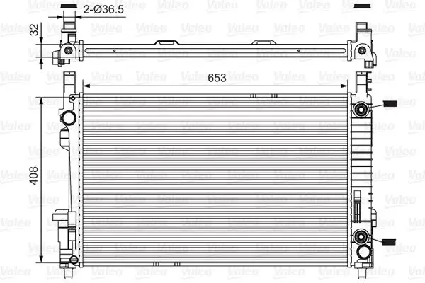 Radiateur, refroidissement du moteur VALEO 734378