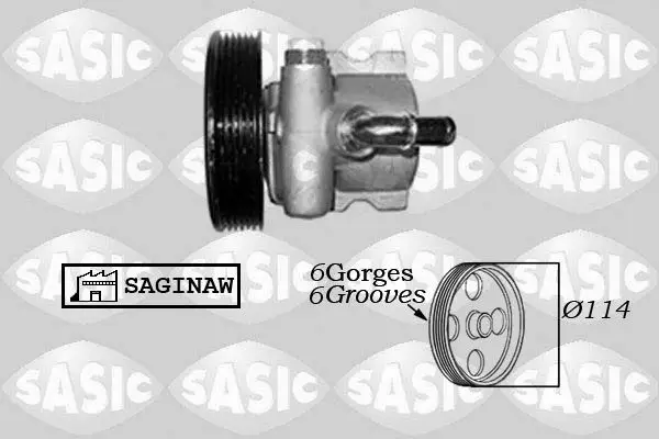 Pompe hydraulique, direction SASIC 7070016
