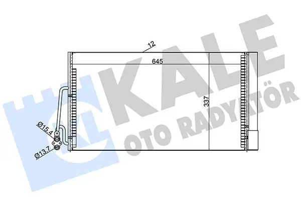 Radiateur climatisation KALE OTO RADYATÖR 384900