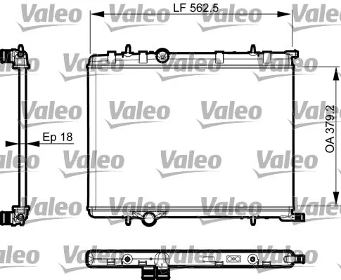 Radiateur, refroidissement du moteur VALEO 735496