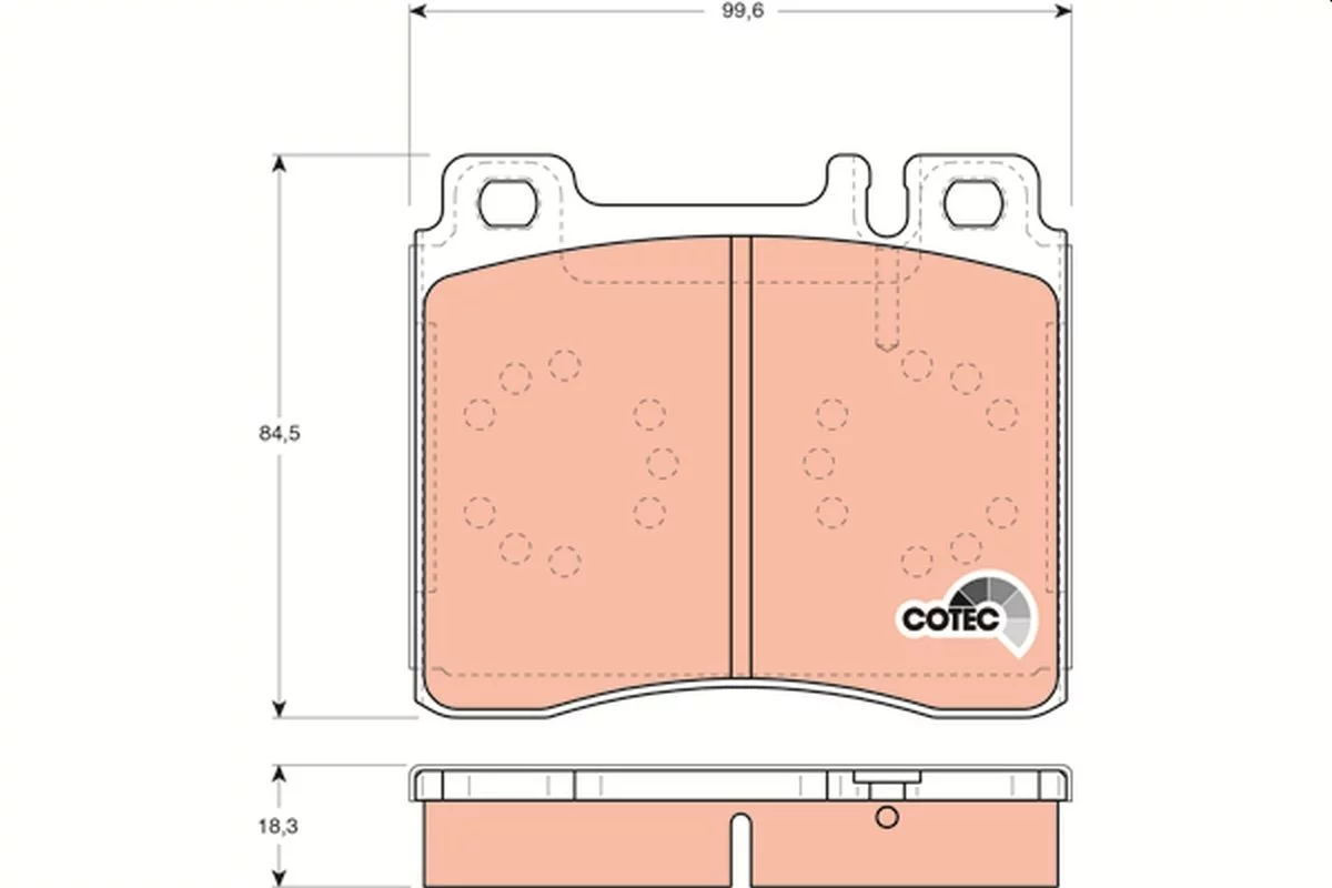 Kit de plaquettes de frein TRW GDB113