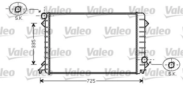 Radiateur, refroidissement du moteur VALEO 734754