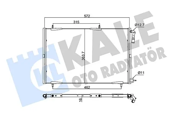 Radiateur climatisation KALE OTO RADYATÖR 248300