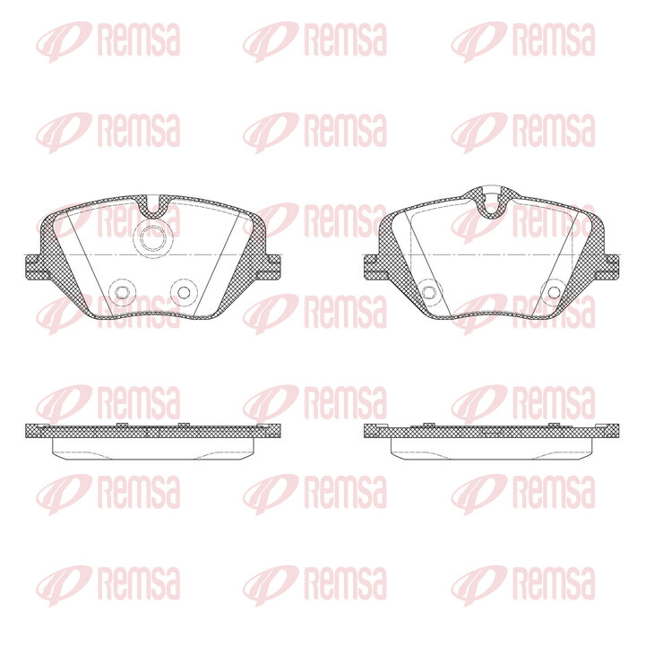 Kit de plaquettes de frein REMSA X2031.00