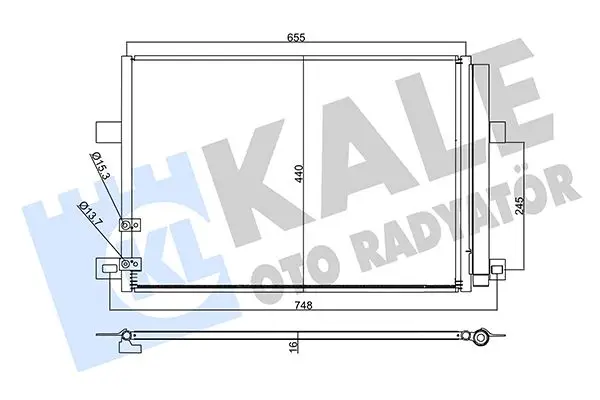 Radiateur climatisation KALE OTO RADYATÖR 357810