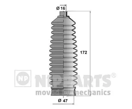 Soufflet direction NIPPARTS N2840514
