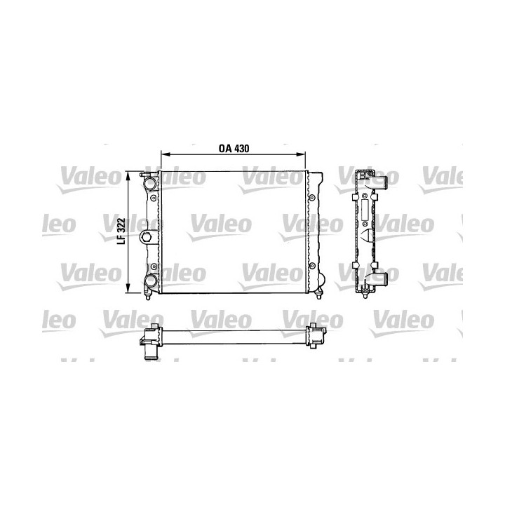 Radiateur, refroidissement du moteur VALEO 883819