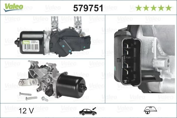 Moteur d'essuie-glace VALEO 579751