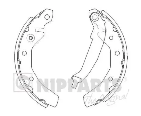 Jeu de mâchoires de frein NIPPARTS J3500905