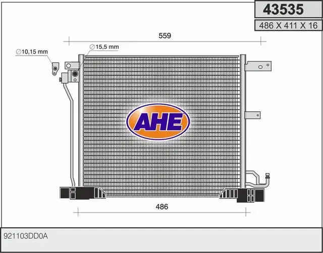 Radiateur climatisation AHE 43535