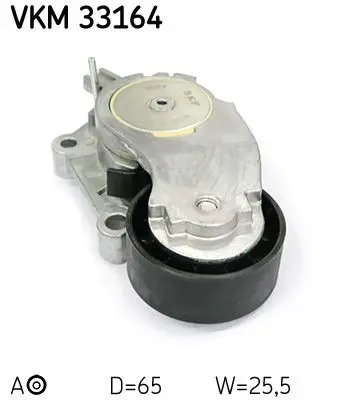 Tendeur de courroie, courroie trapézoïdale à nervures SKF VKM 33164