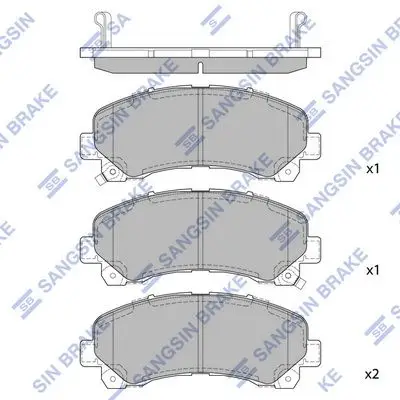 Kit de plaquettes de frein Hi-Q SP1409