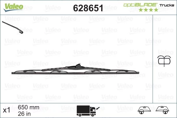 Balai d'essuie-glace VALEO 628651