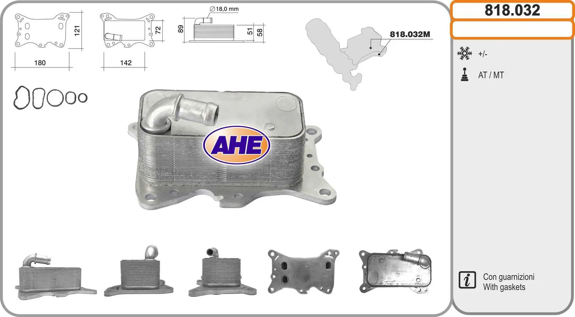 Radiateur d'huile AHE 818.032