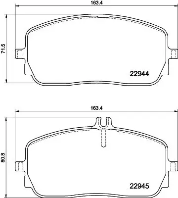 Kit de plaquettes de frein HELLA 8DB 355 039-011