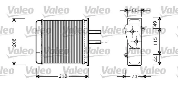 Radiateur chauffage VALEO 812145