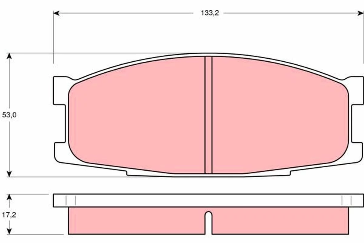 Kit de plaquettes de frein TRW GDB1022