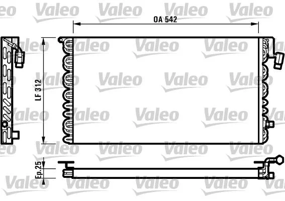 Radiateur climatisation VALEO 816964