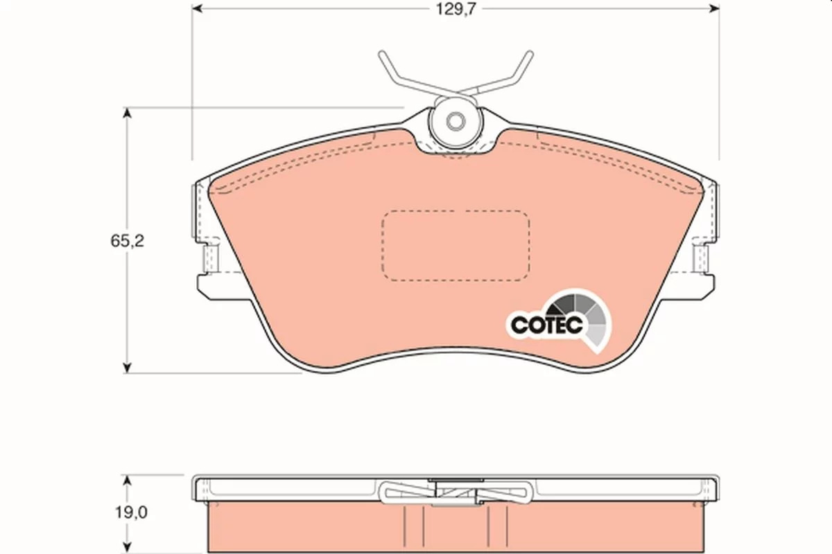 Kit de plaquettes de frein TRW GDB1092