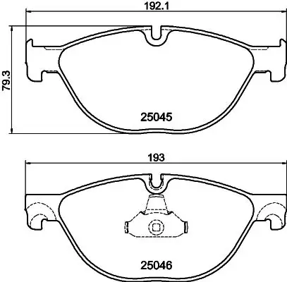 Kit de plaquettes de frein HELLA 8DB 355 015-251