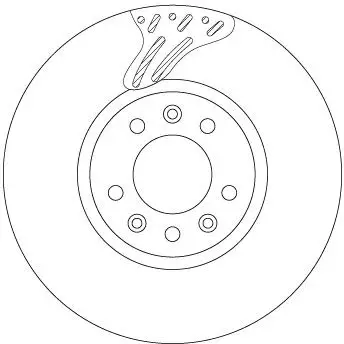 Jeu de 2 Disques de frein TRW DF6977S