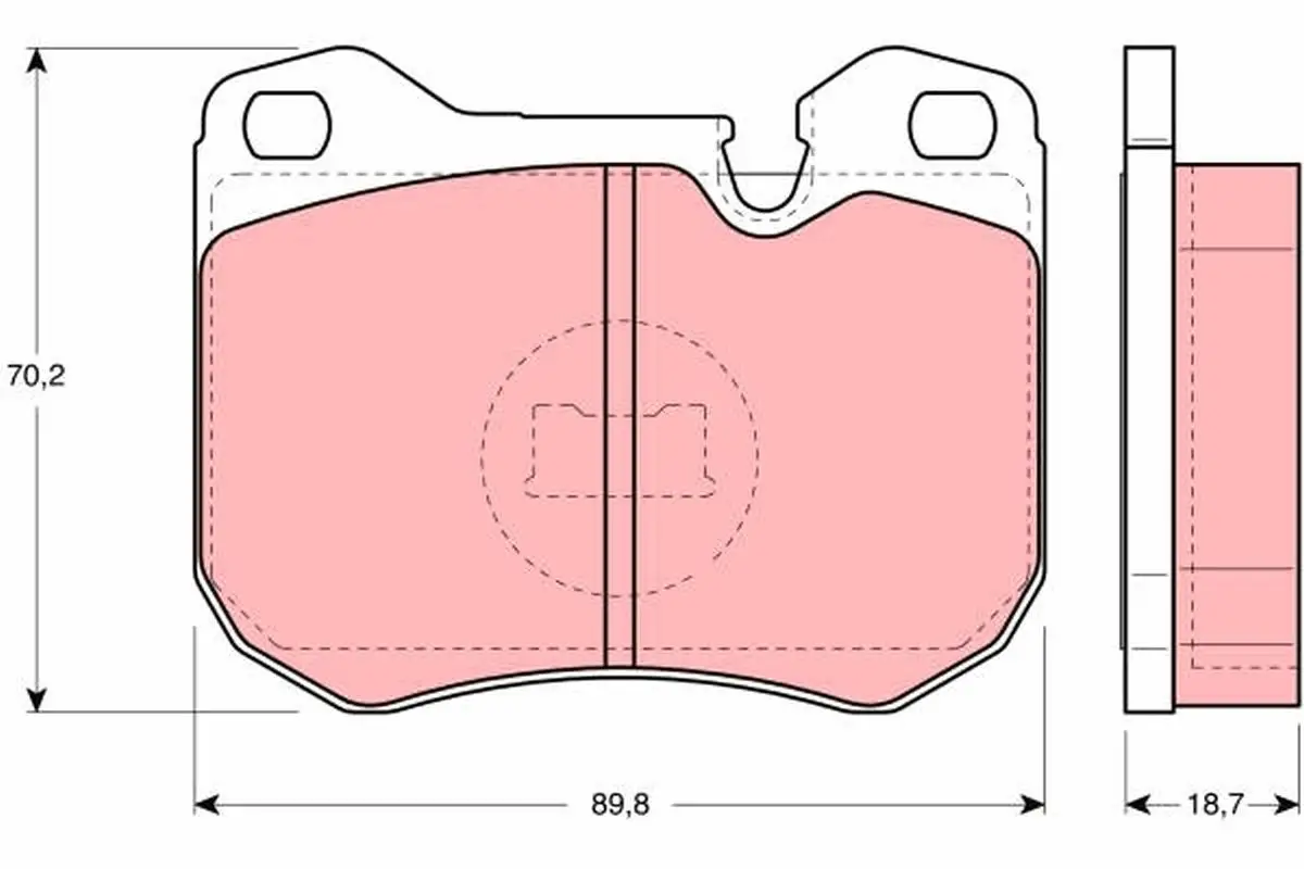 Kit de plaquettes de frein TRW GDB309
