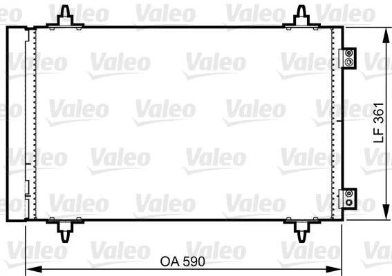 Radiateur climatisation VALEO 814366