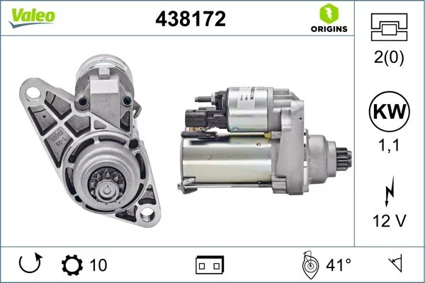 Démarreur VALEO 438172