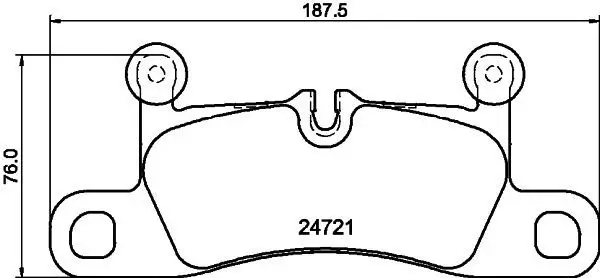 Kit de plaquettes de frein HELLA 8DB 355 015-101
