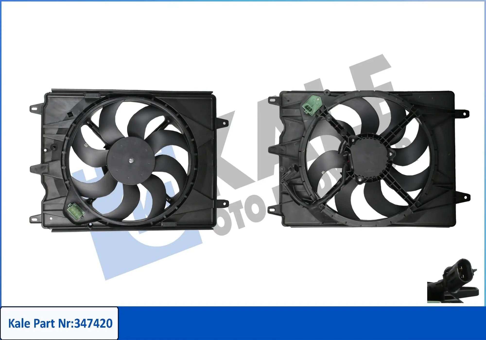 Ventilateur, refroidissement du moteur KALE OTO RADYATÖR 347420