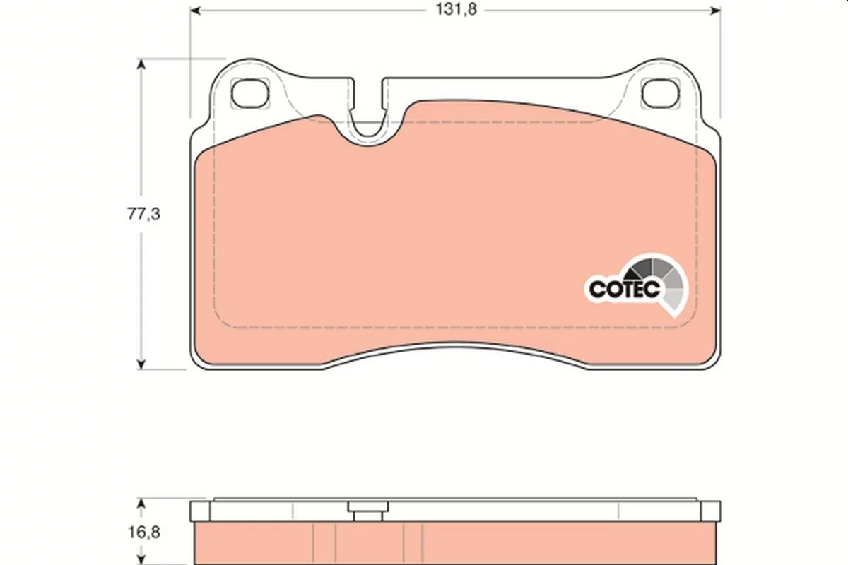 Kit de plaquettes de frein TRW GDB1670