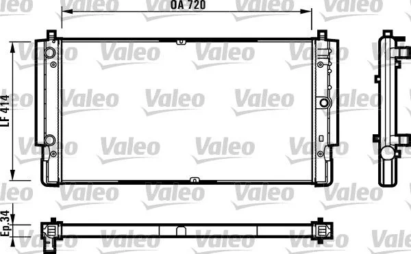 Radiateur, refroidissement du moteur VALEO 731616