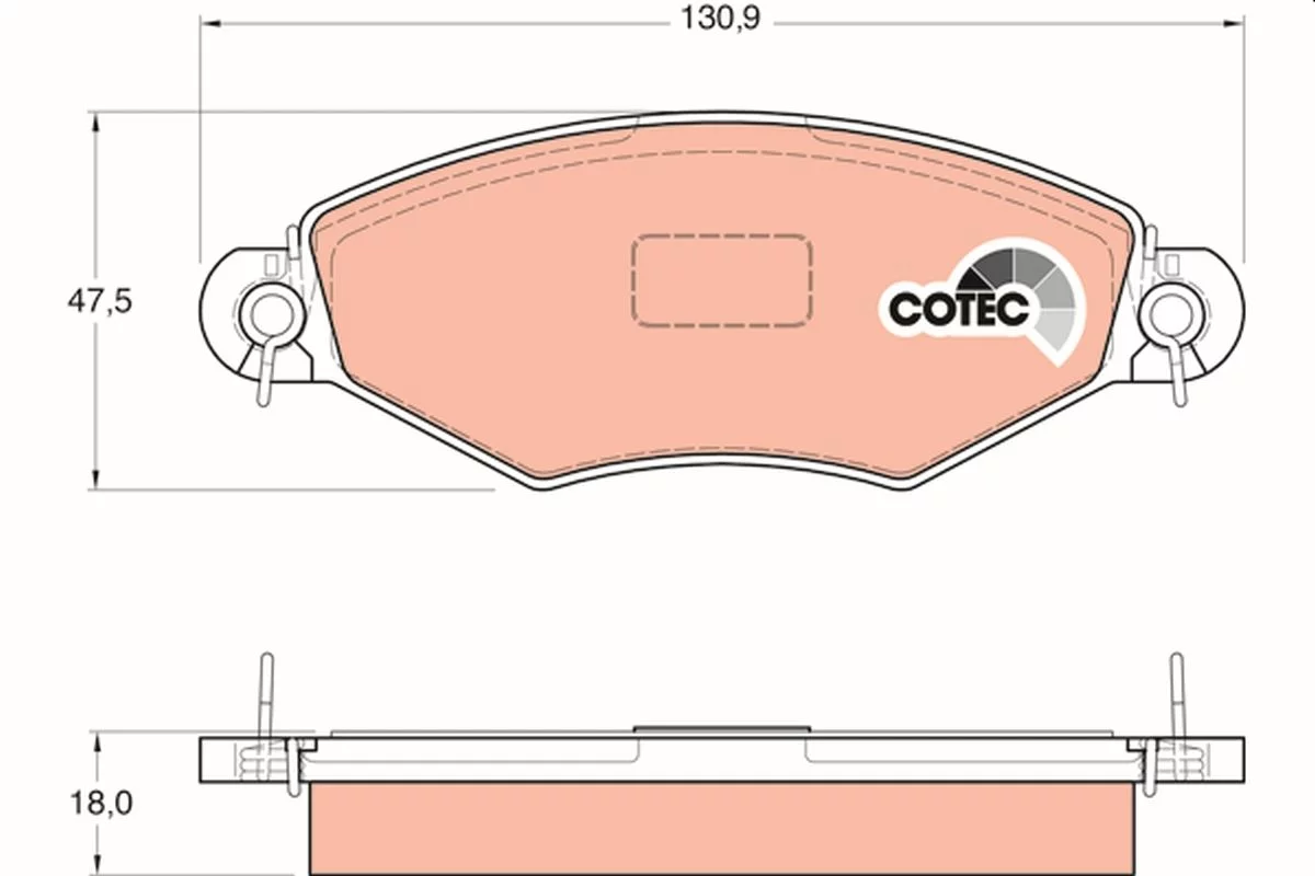 Kit de plaquettes de frein TRW GDB1361