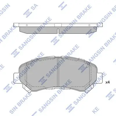 Kit de plaquettes de frein Hi-Q SP1451