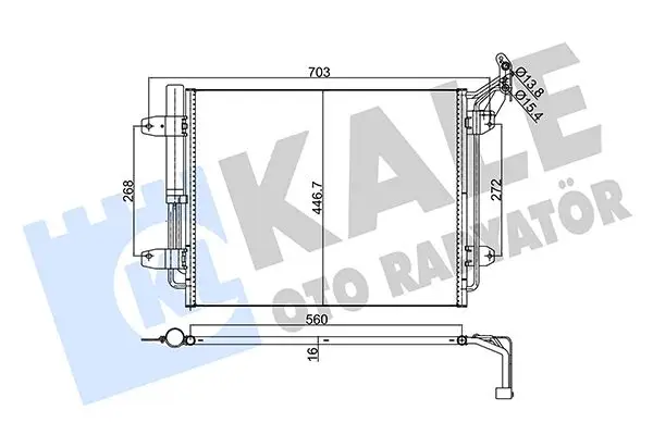 Radiateur climatisation KALE OTO RADYATÖR 376200