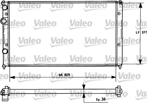 Radiateur, refroidissement du moteur VALEO 731267