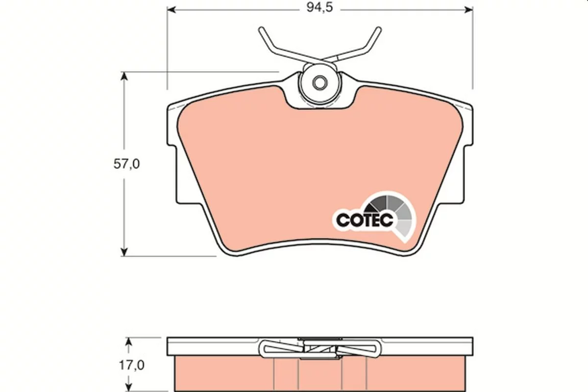 Kit de plaquettes de frein TRW GDB1479