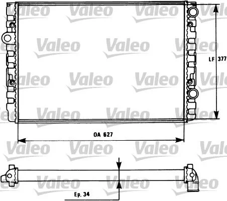 Radiateur, refroidissement du moteur VALEO 731127