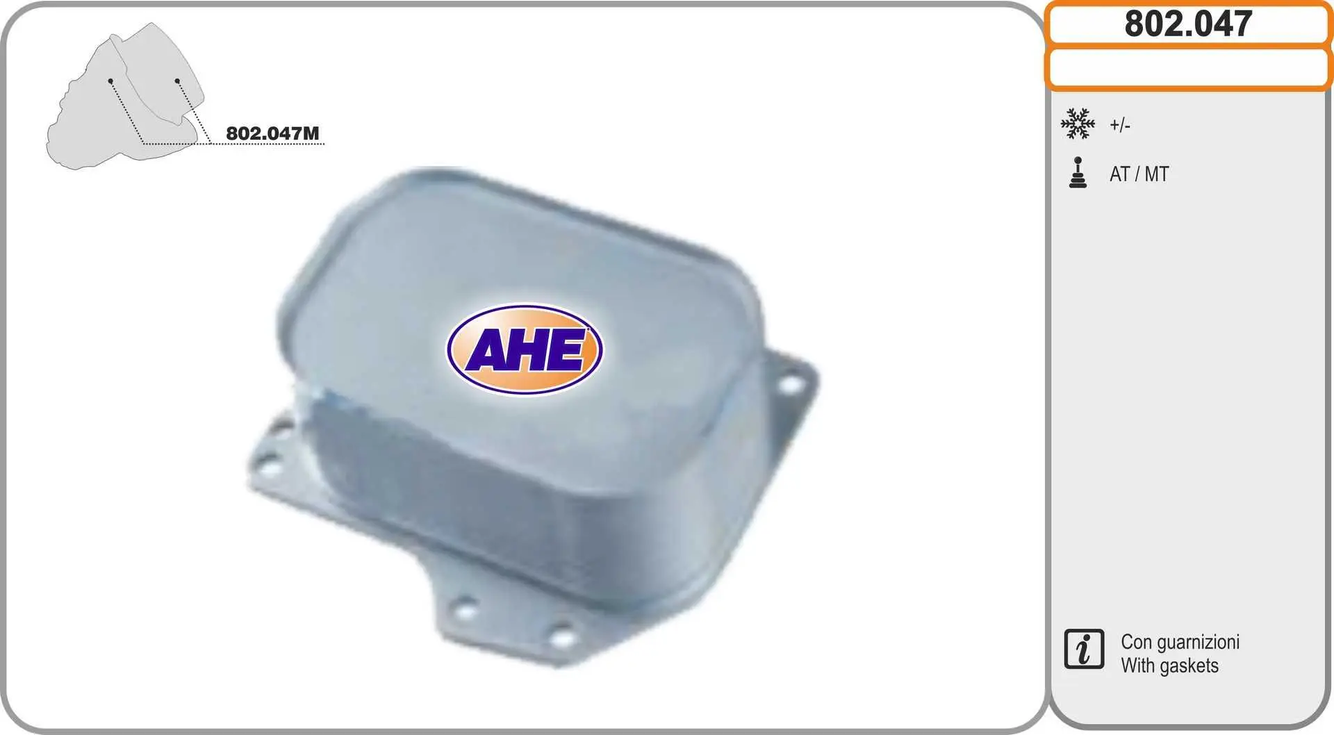 Radiateur d'huile AHE 802.047